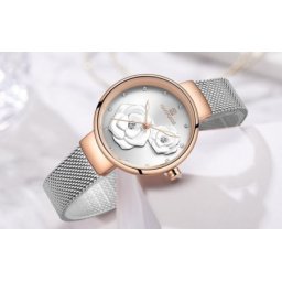 Naviforce 5013 silver ženski sat sa metalnom narukvicom