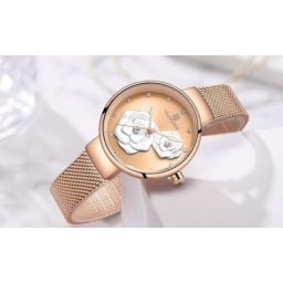 Naviforce 5013 rose gold ženski sat sa metalnom narukvicom