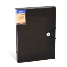 Spree box fascikla sa trakom 40mm a4 providna crna ( 480623 )