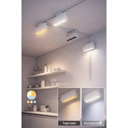 LED magnetni sinski reflektor 6W (Boja svetlosti: NEUTRALNA - 4000 kelvina, Boja kućišta: Crna)