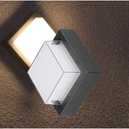 LED Baštenska Zidna Svetiljka G2 kockasta 15W (Boja svetlosti: ZUTA - 3000 kelvina)