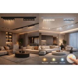 Magnetni šinski reflektor za zidnu montažu LWSL250 (Boja kućišta: Crna)