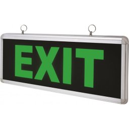 Punjiva lampa dvostrano osvetljenje crna 1W IP40 6 LED EXIT M618L Mitea Lighting