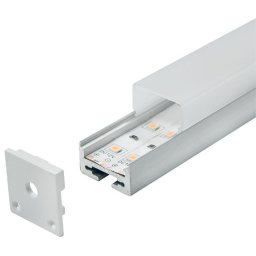 Aluminijumski profil za LED trake nadgradni set sa difuzorom 20x20x2000mm M623 MA623 Mitea Lighting