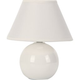 Stona lampa bela 1x40W E14 keramička M1012 Mitea Lighting