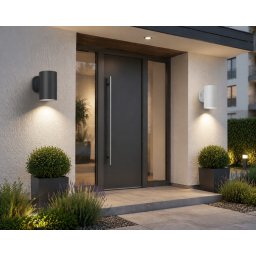 Fasadna LED lampa jednostrana 1x9W CCT za zid (antracit crna - bela) (Boja okvira: BELI)