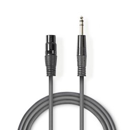 Audio Kabl XLR Ženski na 6.35 mm Bananas 1.5m – Balansirani Mikrofonski Kabl
