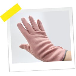 RUKAVICE VELUR SIVE CRNE ROZE BRAONl LILA štep OP25498 WY