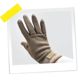 RUKAVICE VELUR ROZE CRNE LILA BRAON SIVE pločica OP25501 WY