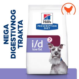 Hill’s Prescription Diet i/d Low Fat Digestive Care Hrana za Pse sa Piletinom 12 kg