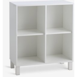 Zidni element modul polica za knjige bela