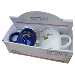 Moka set set šolja keramička mr. right i mrs. right 2k ( 705412 )