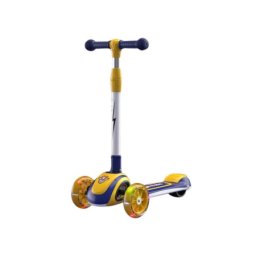 Trotinet dečiji sa 3 točka (svetleći točkovi) sklopivi model tt-1004 plava/žuta ( 540130 )