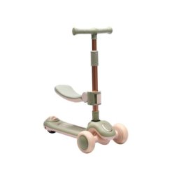 Trotinet dečiji 2 u 1 sa 3 točka sklopivi model tt-1001 zelena/bež ( 540120 )