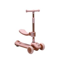 Trotinet dečiji 2 u 1 sa 3 točka sklopivi model tt-1001 roza ( 540119 )