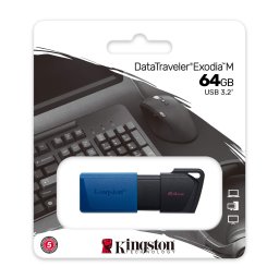 USB Flash Drive 64GB KINGSTON DataTraveler Exodia M DTXM/64GB, USB 3.2
