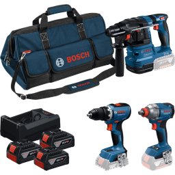 Bosch set alata GSR 18V-65 + GDX 18V-285 + GBH 18V-22 + 3 x akumulatora 5.0Ah, 0615A50093