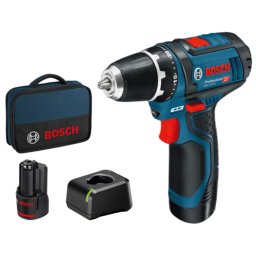 Bosch GSR 12V-15 Akumulatorska bušilica-odvrtač u torbi, 2x2.0Ah
