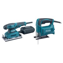 Makita DK0008 Set alata - Makita 4326 ubodna testera + Makita BO3710 šlajferica