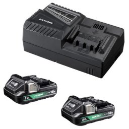 Hikoki UC18YFSL-WFZ Set 2 x BSL1820M 18V 2,0 Ah + UC18YFSL punjač