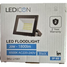 LEDICON LED REFLEKTOR 20W, 1800lm, 6500K, IP65 LI1001