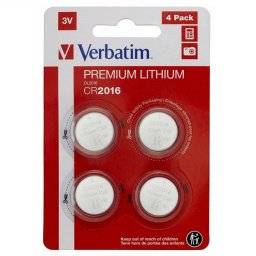 VERBATIM CR2016 LITHIUM 3V- 4KOM U PAKOVANJU 49531