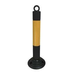 Stubić sa oprugom fi100 x 79cm PVC Crno - Žuti
