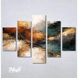 Slike na platnu Zlatni tok energije Nina691_5