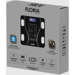 Zilan ZLN8962 Pametna vaga do 180 kg LED, Bluetooth,Crna,Kaljeno staklo