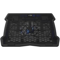 Cooling stand single fan with 2x2.0 USB hub, support up to 10"-15.6" laptop, ABS plastic and iron, Fans dimension:125*125*15mm(1pc), DC 5V