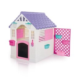 Dolu Roze/Ljubičasta - Premium kućica za decu sa vrtom i tablom za crtanje ( 025784 ) ( 025784 )