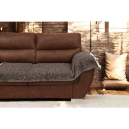 Fleker-prekrivač garnitura Trodelni Tamno Braon boja (trosed-dvosed-fotelja) ( VLK000621-tamnobraonboja )