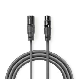 Digitalni DMX kabl 110 Ohm – XLR 3-pinski (M) na XLR 3-pinski (Ž) – 15m