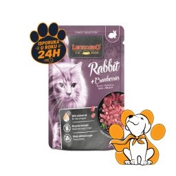 Leonardo Finest Selection Cat Rabbit+Cranberries 85g, Vlažna Hrana Sa Zečetinom
