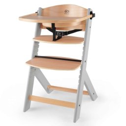 KINDERKRAFT STOLICA ZA HRANJENJE 2U1 ENOCK NATUR+GREY