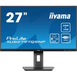 Iiyama monitor 27" XUB2797QSNP-B1 IPS 2560x1440, 100Hz, 1ms, HDMI, DP, USB, RJ45, zvučnik