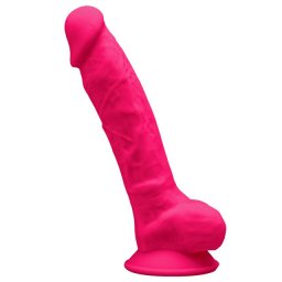 Termoaktivni Rozi Silikonski Dildo 18cm SILEXD Premium Silicone Dildo