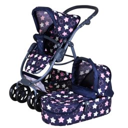 Knorr Toys COCO kolica za lutke Star Blue Pink 907432