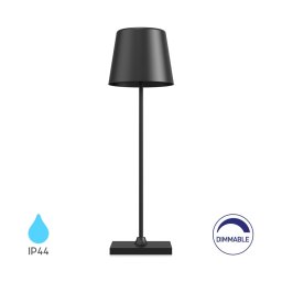 LED stona lampa Tower 1 punjiva crna
