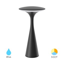 LED stona lampa Tower 2 punjiva crna
