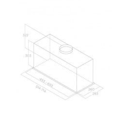 Elica aspirator lane b mbl/a/52