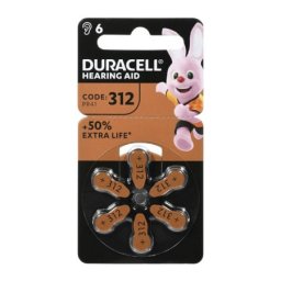 Duracell baterije za slušni aparat Aid 312 ( DUR-HA312/BP6 )
