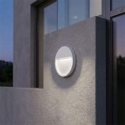 Zidna lampa bela 3W 4000K IP65 Ø95xH18mm LED -spoljna nadgradna 50lm M953023 Mitea Lighting