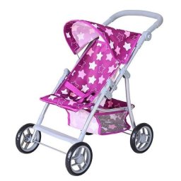 Knorr Toys Liba Star Dark Pink dečija kolica za lutke - stabilna i podesiva 168451