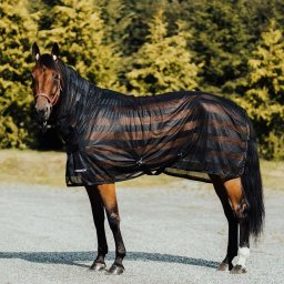 Prekrivac za konje mrežasti crni 195/145cm