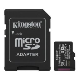 Kingston + SD adapter SDCS3/512GB class 10 Micro SD Card 512GB
