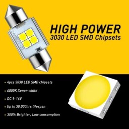 Auxito led festoon 31mm sijalice 6000k 8w canbus sj-u4-31mm-w2 ( AUX063 )