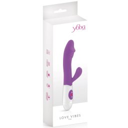 Silikonski multifunkcijski vibrator Elya Violet