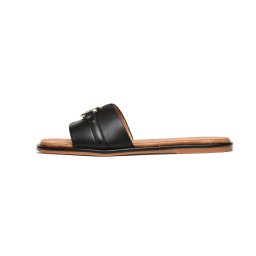LP212667BLK - Ženske ravne papuče
