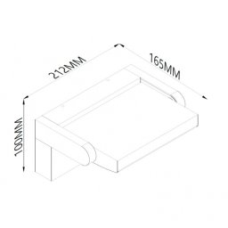 LED SVETILJKA S007 ZIDNA 20W CCT IP54 SIVA